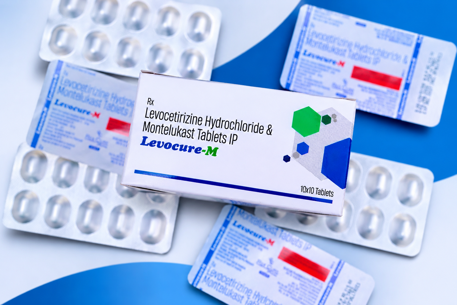 LEVOCURE-M (Montelukast Sodium & Levocetirizine HCl Tablets) packaging view 2