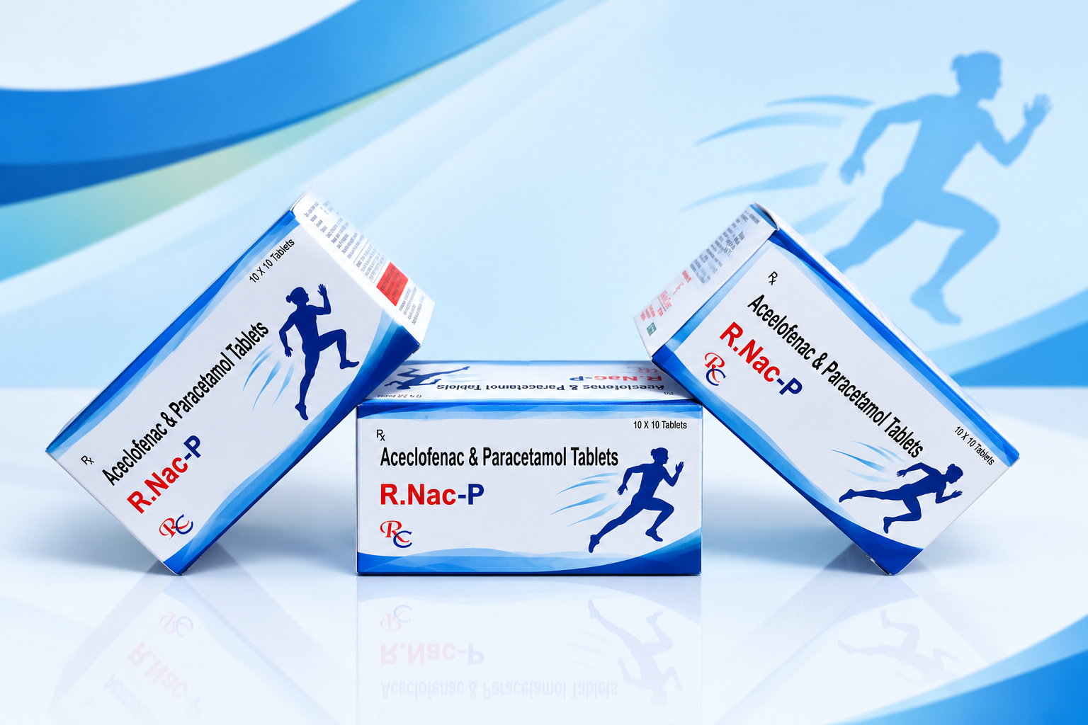 R.NAC-P (Aceclofenac & Paracetamol Tablets IP) packaging view 2